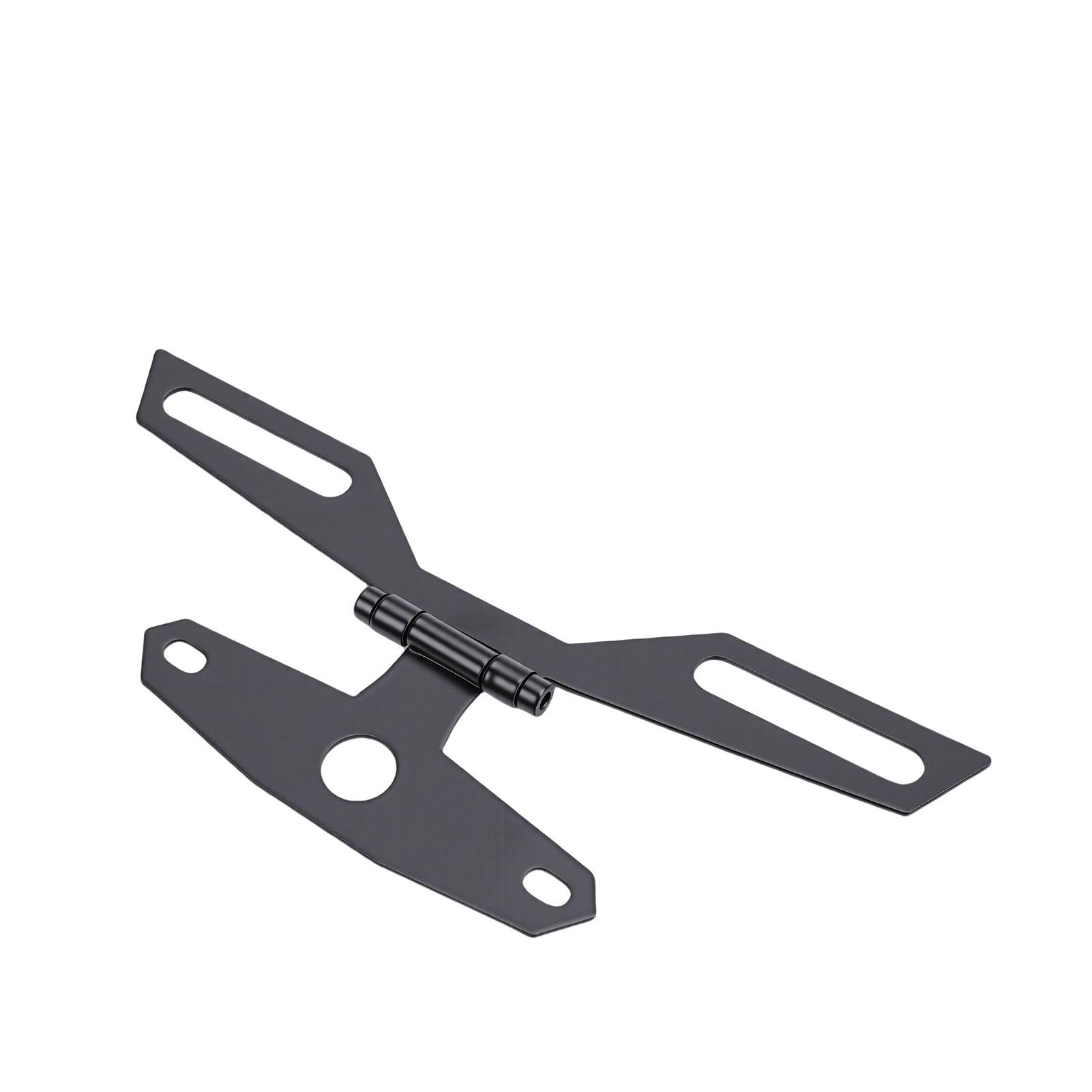 

Adjustable Motorcycle License Plate Bracket Universal Folding License Plate Tail Light Mount Holder for ATV Motorbike