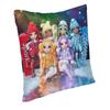 Nordic Style Rainbow High Winter Break Cushion Cover x Velvet Pillow Case for Sofa Car Square Pillowcase Bedroom Decoration