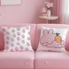 Cartoon A-Asamimichan Cute Bunny Pillow Case Pattern Printing Pillowcase Living Room Sofa Cushion Cover Bedroom Room Decor