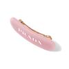 Prada Back Letter Logo Hair Clip Women Hair Accessories Pink 1IF1082CLPF0E18