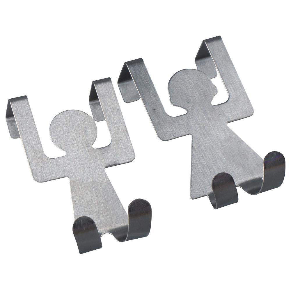 

Оригинальные железные поделки из нержавеющей стали, креативные крючки, милый двойной крючок для дома