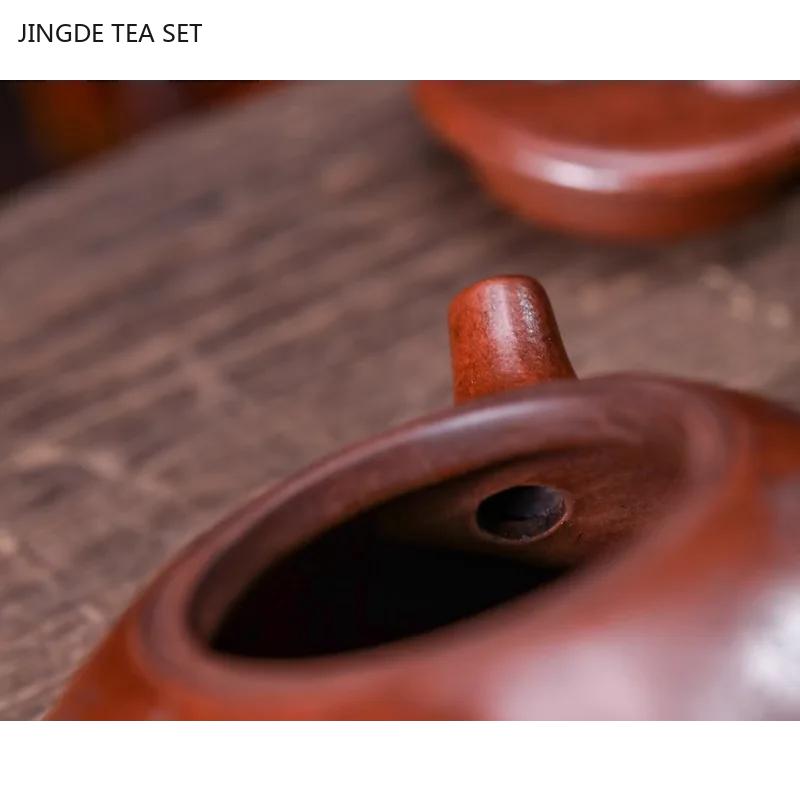1PCS 380cc Yixing Purple Clay Teapot Handmade by Renowned Master Zhuni Authentic Zisha Tea Pot