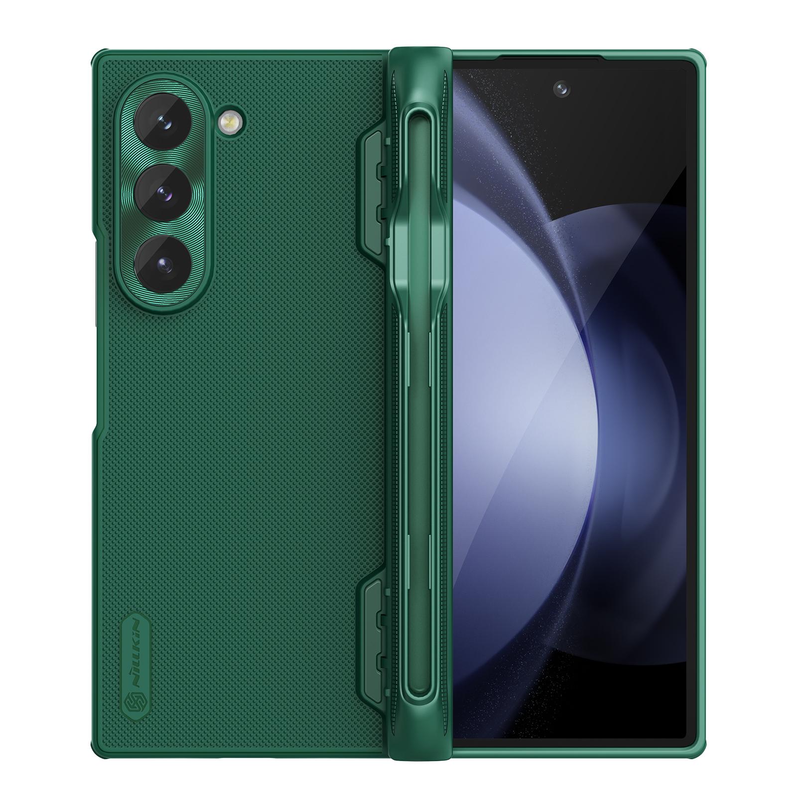 

Для Samsung Galaxy Z Fold 6 5G Чохол Nillkin Super Frosted Shield Case ( Версія з тримачем ручки ) для Samsung Z Fold6 5G Cover No Magnetic Green