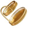 Double Layer Pastry Tray Decorative Copper Gold Biscuits Dessert Display Plate for Wedding