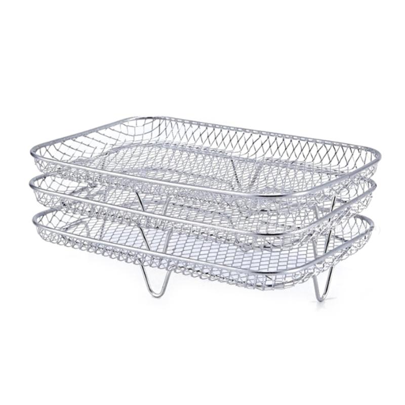 

Air Fryers Rack Stainless Steel Rack Multilayer Dehydrator Rack Toast Rack Air Fryers Tool Kitchen Grilling Accessory