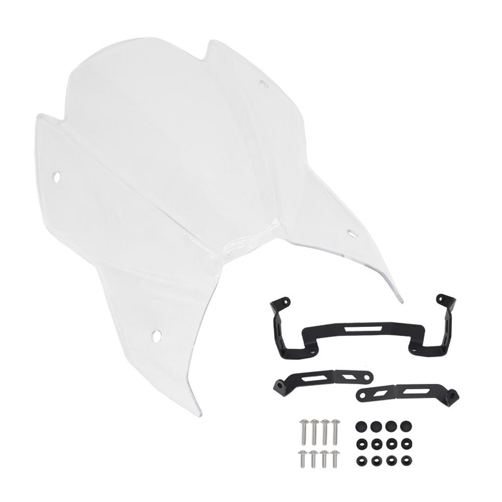 Fit for S950 Motorcycle Visor Windshield Windscreen Spoiler Air Deflector Screen Optimal Clear View Adjustable Universal