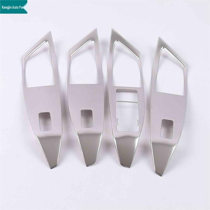 Ford 2019 Focus Innenraum Mod: Silberner Edelstahl-Lautsprecherring für die erste Reihe, Leselicht und Handschuhfach