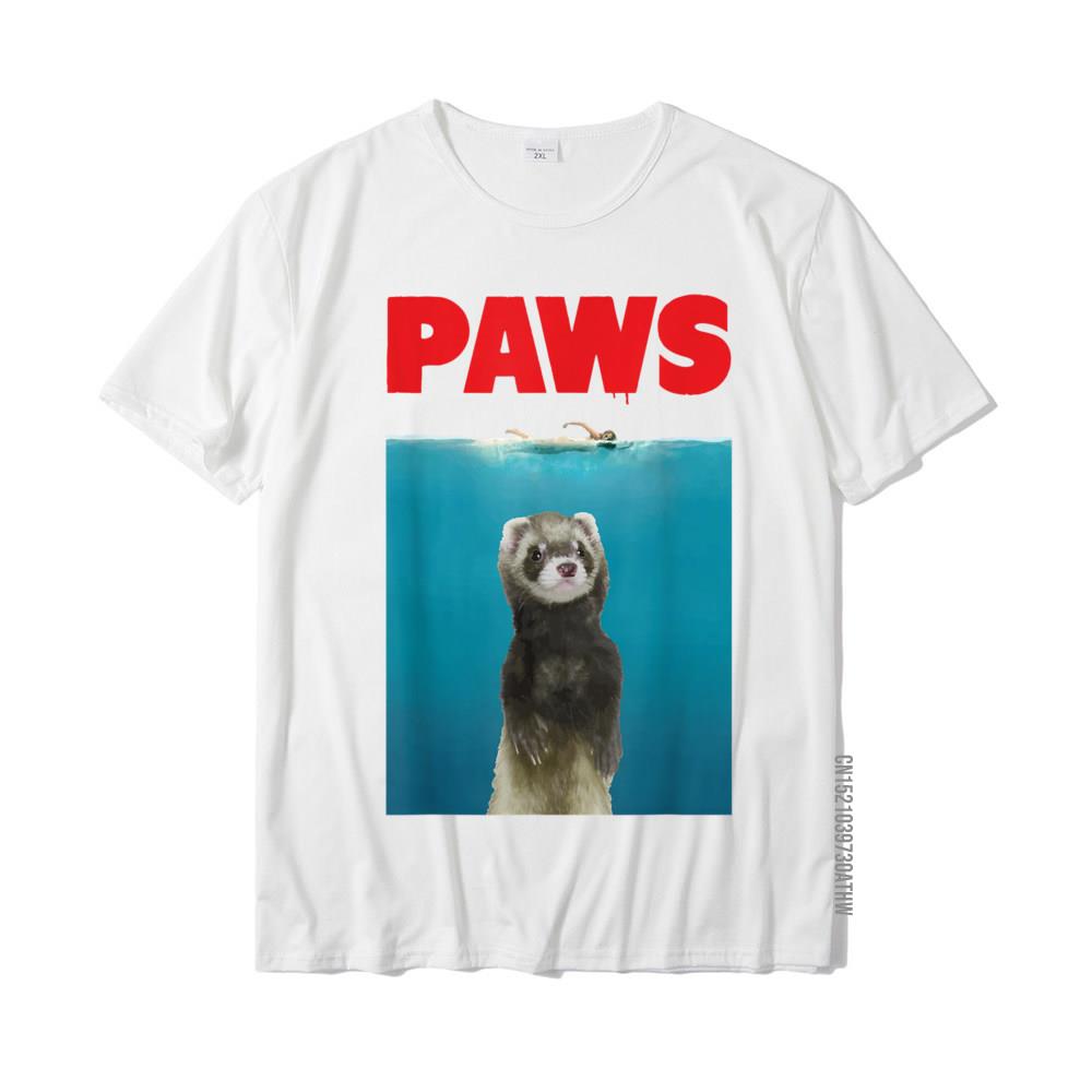 Paws Ferret Funny TShirt Parody Ferret Lover Gifts Fitness Tight Tops  Tees For Men New Coming Cotton Top TShirts Print S