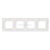 Busch-Jaeger x4 Cadre Busch-balance SI blanc-alpin 1724-914 1 pc(s) | BOITE RANGE CABLES - CACHE PRISES