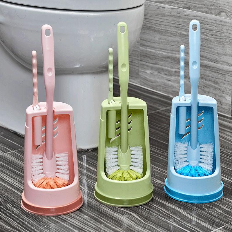 

Toilet Brush Multi Functional Toilet Brush Set Toilet Household Toilet Brush Cleaning Tool [Single] Blue