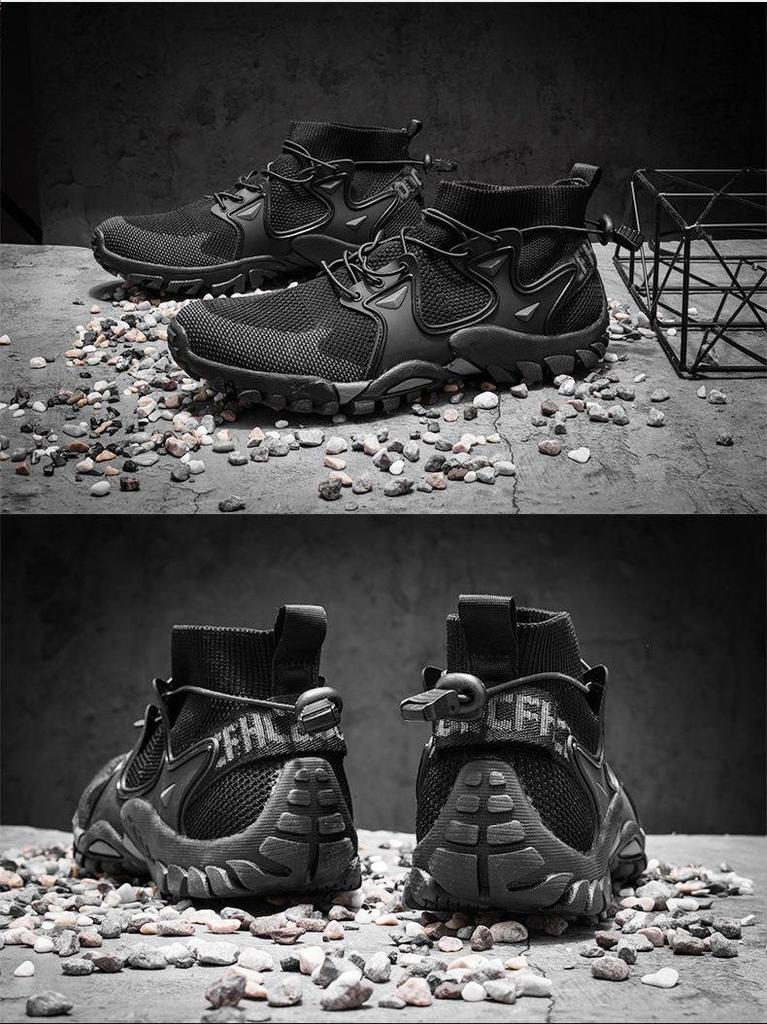 Unisex Mid-Cut Non-Slip Breathable Outdoor Hiking & Fishing Shoes