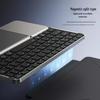 Wireless Bluetooth Foldable Keyboard with Leather Stand for Tablets and Phones