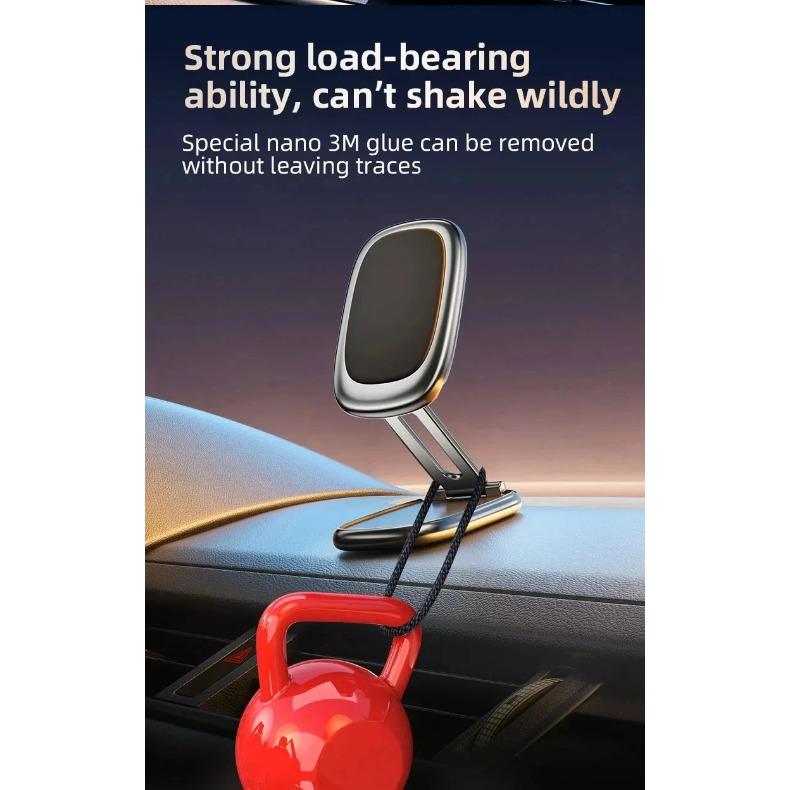 Mini Magnetic Car Phone Holder Rotatable Collapsible Magnet Smartphone Mobile Stand Cell GPS For iPhone Xiaomi Huawei Samsung LG