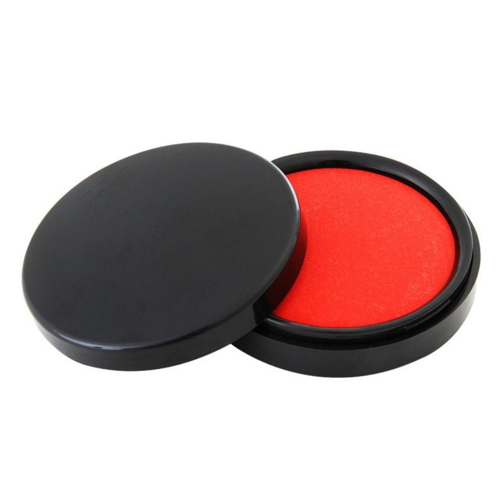 Clear Stamping Mini Fingerprint Ink Pad Anti-Fake Red Stamp Pad Signing Ink Pad  Office Supplies