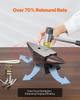 Cast Steel Anvil, 22 Lbs(10kg) Single Horn Anvil with Large Countertop and Stable Base, High Hardness Rugged Round Horn Anvil Blacksmith, for Bending,