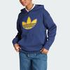 Adidas Originals Pearl Trefoil Boyfriend Hoodie With Logo Print Women Hoodie Navy IL2422