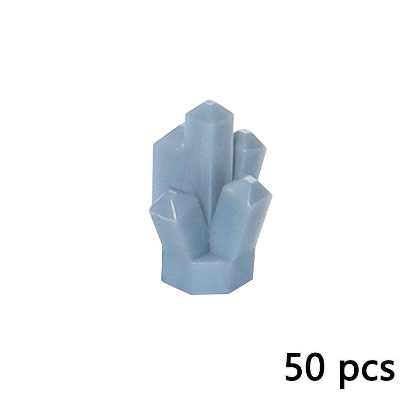 

50pcs Crystal Stone Gem Transparent Ore Mine Brick MY OWN CREATION Building Blocks Parts DO-IT-YOURSELF Learning Imaginative Playthings Fitting