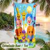 El Payaso Plim Plim Beach Towel, Personalized Custom Text, Quick Dry Soft Large Towel For Swimming Pool Travel
