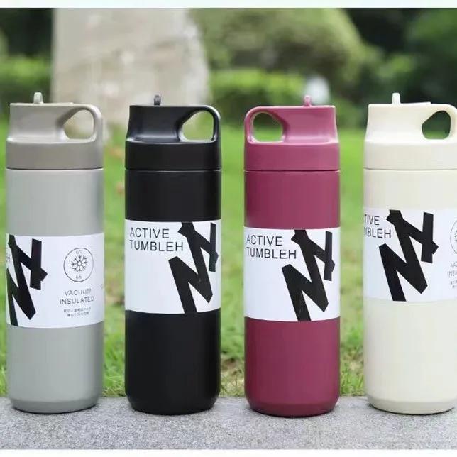 550ML Thermos Bottle Portable Tumbler Vacuum Flasks Stainless Steel Insulated Cup Outdoor Sports Water Bottle Travel Thermal Mug