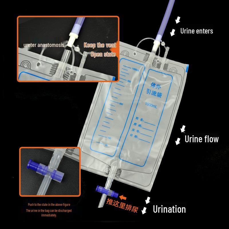 Älterer Silikon Atmungsaktiver Urinbeutel für Männer & Frauen – Erwachsenenpflegebedarf