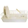 Kurashiki Design X Noda Horo Stainless Dish Rack with Enamel Tray, White
