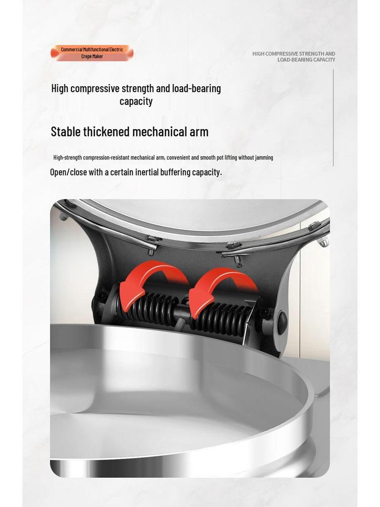Commercial Double-Sided Electric Griddle for Pancakes & Thousand-Layer Cakes - New Model