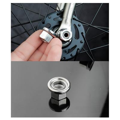 Écrous à tête cylindrique 20G pour vélo, 2 pièces, vis argent foncé, neufs