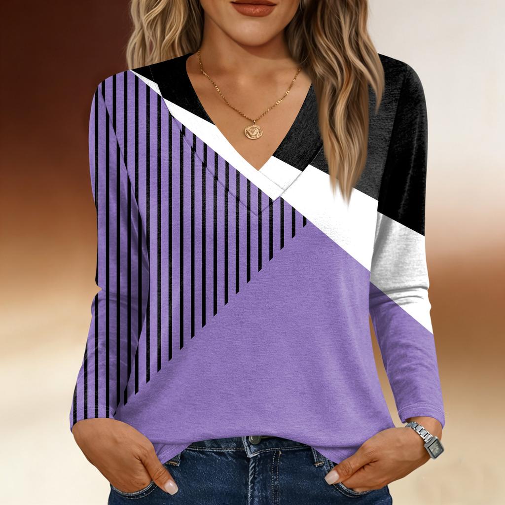 Long Sleeve Shirts For Women Cute Print Graphic Tees Blouses Casual Plus Size Basic Tops Pullover