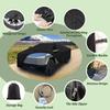 210T Waterproof Car Cover Custom Fit For Tesla Cybertruck 2024 2025 All Weather With Zipper Door Snow Rain Dust Hail Protection