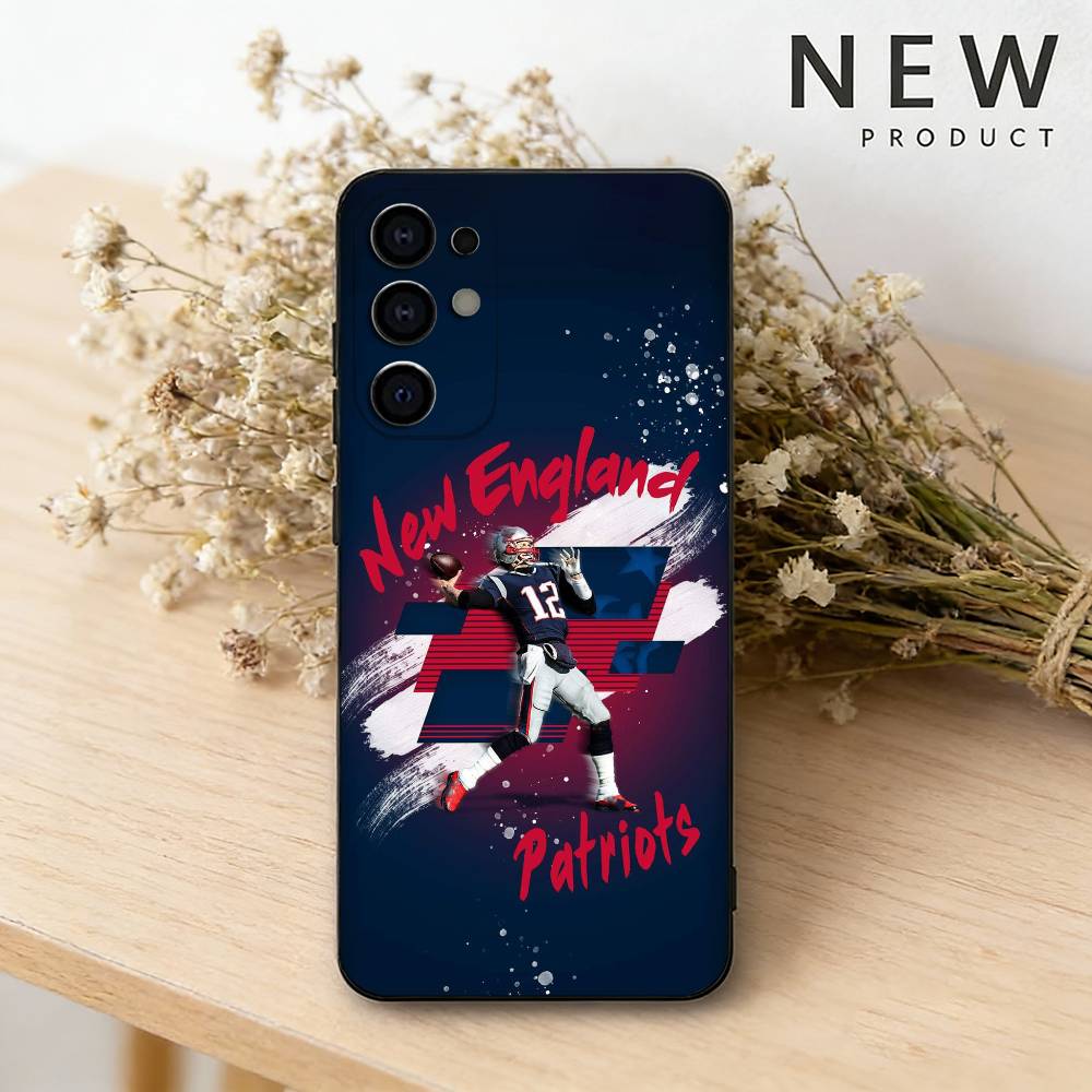 Rugby Tom B-Brady 12 Phone Case For Samsung S26,25,24,23,22,30,21,10,9,Ultra,Plus,Lite Black Soft Case