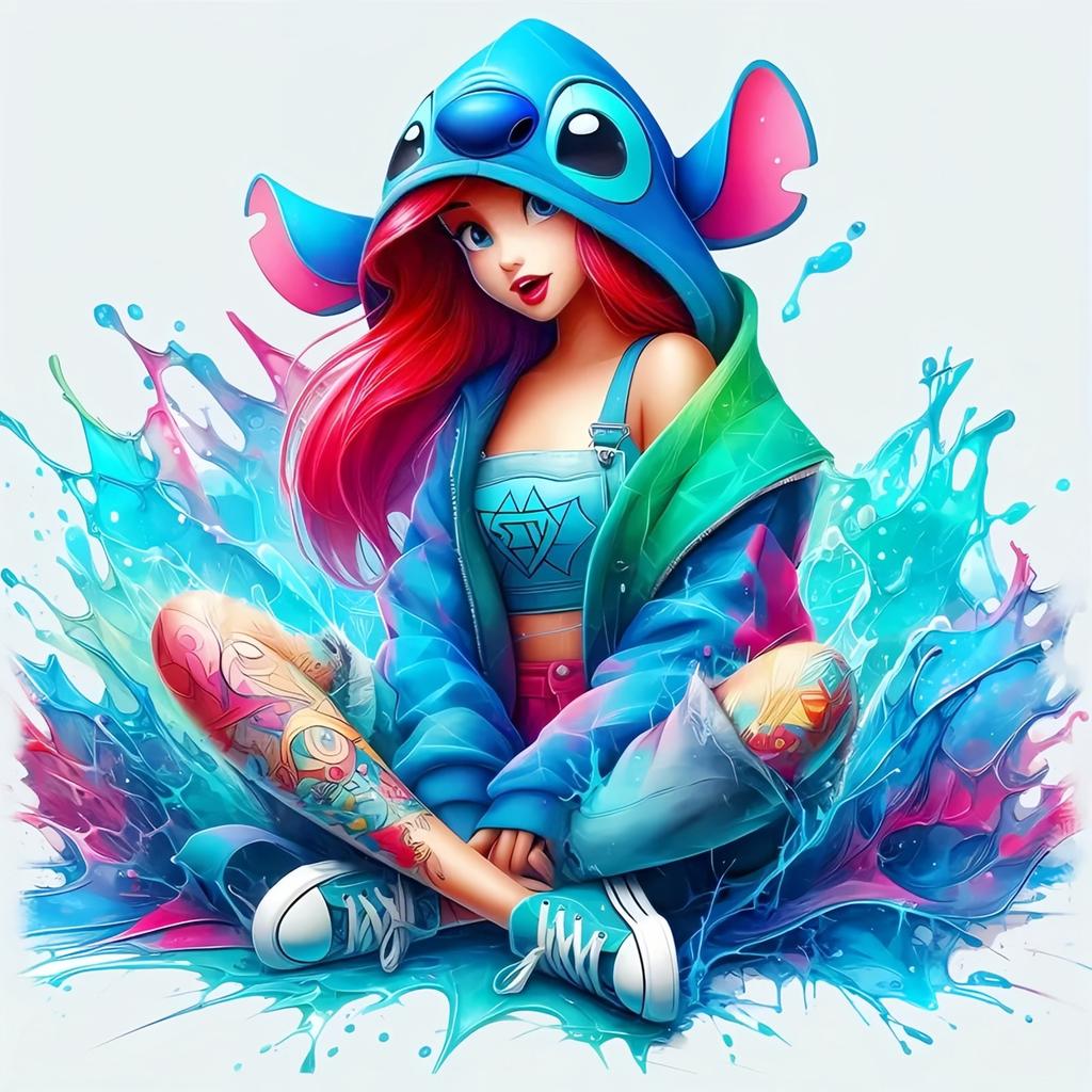 Diamond Embroidery Tinker Bell Stitch Maleficent Painting Picture The Nightmare Before Christmas Mosaic Wall Decor