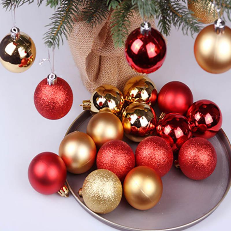 Christmas Tree Decorations Ornament Set for Home Decor Shatterproof Christmas Ball Ornaments Bulk 3CM Hanging Balls for Xmas