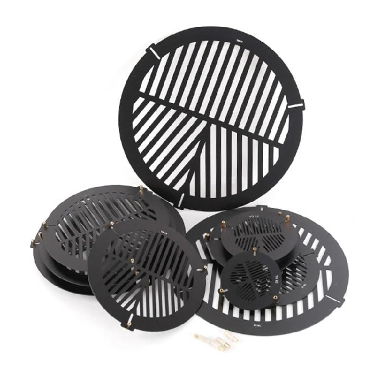 Leghe di Alluminio Maschera di Bahtinov Messa a Fuoco Piastra a Spina di Pesce 60/80/100/140/200/270mm Accessori Astronomici Piastra Metallica a Spina di Pesce