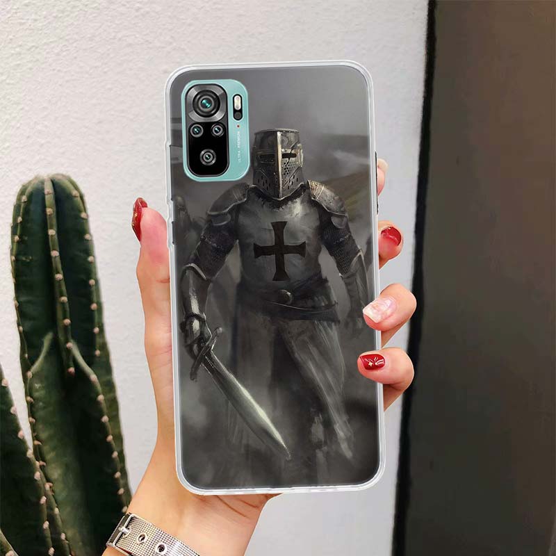 Knights Templar Crusades For Xiaomi Poco X7 X6 X5 X4 Nfc F6 F5 Pro Phone Case F4 Gt F3 M5S M5 M4 M3 X7Pro Fundas Cover Coque X6