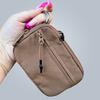 Portable Card Holder Mini Wallet Zipper Closure Multiple Compartments Waterproof Small Size Large Capacity Zip Keychain Pouch