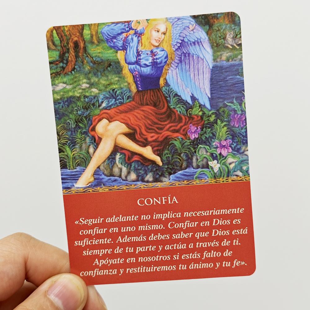 Daily Guidance From Your Angels Oracle Deck Spanish Edition 44 Pcs Cards 10.4*7.3cm