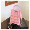 Dopamine Color Mini Mobile Phone Bag Knitted Bag Niche Versatile Single Shoulder Oblique Span Bag Change Bag Hand Bag