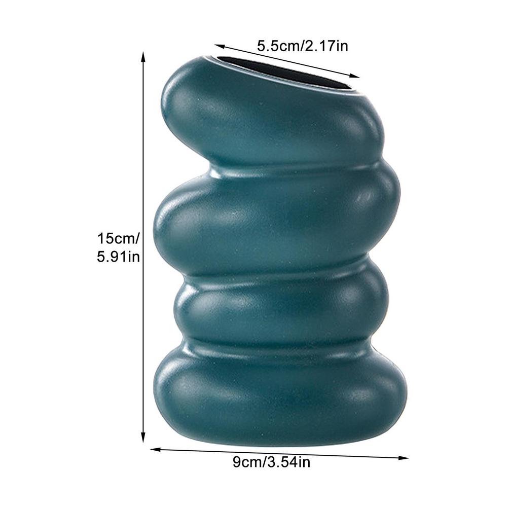 Květinová váza PE Váza na pampovou trávu Severský spirálový květináč Moderní stolní estetická pokojová dekorace Držák na květiny do obývacího pokoje Pro domov