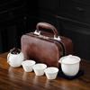 Travel Kung Fu Tea Set Kuaike Cup Small Set One Pot Three Cups Single Portable Outdoor Ceramic Tea Cup Camping