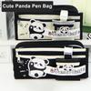 Cute Panda Pencil Case Estuches Escolares Pencil Bags Piornik School Supplies Large Capacity Trousse Pencil Pouch