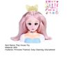 25Pcs Play House Toy Hairdressing Makeup Doll Head Styling Set with Combs Scissors