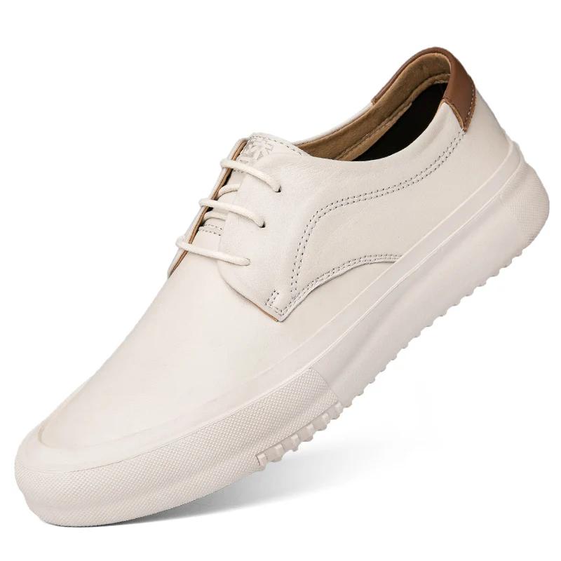 Genuine Lether mens casual shoes luxury brand comfortable formal shoes high quality fashion men sneakers designer Oxfords shoes