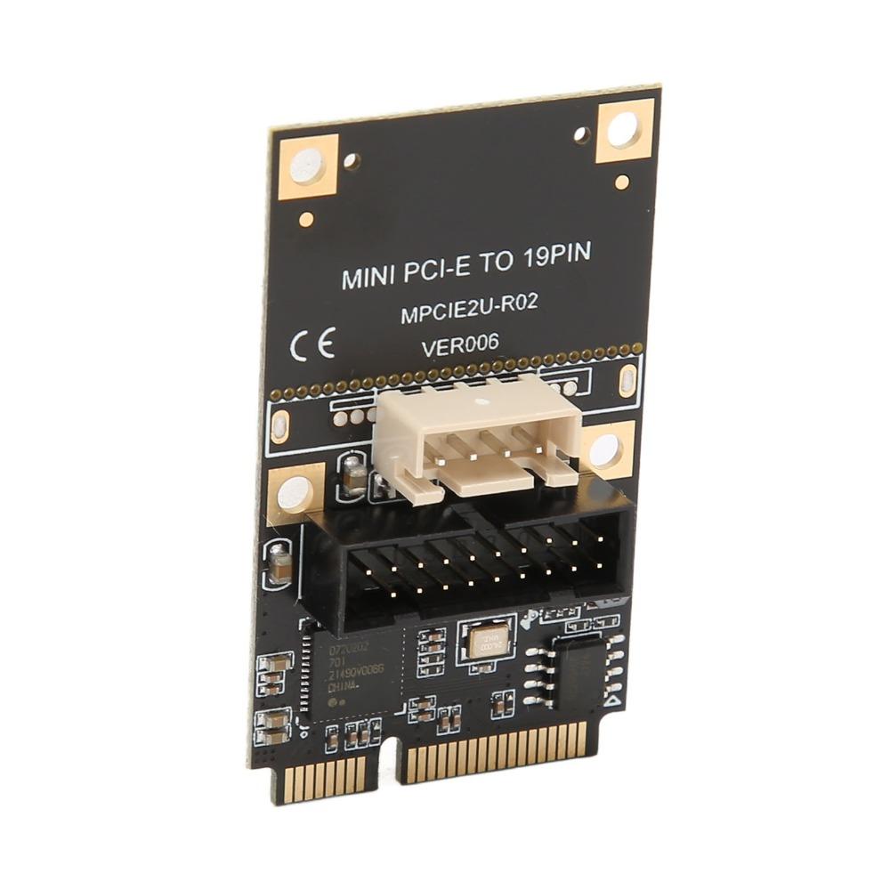 Front Interface USB3.2 GEN1 Expansion Card 5Gbps Speed PCIE Expansion Card  Desktop PC