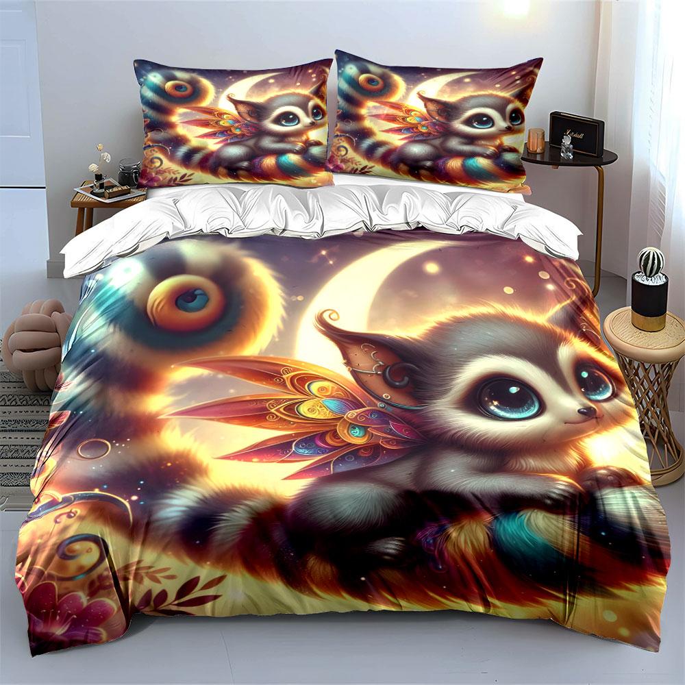 "Fantasy Creature Set for Decoration" Exquisite three-piece bedding set gift for kids and adults
