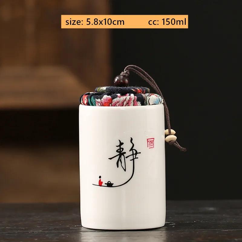 

Китайская керамическая банка для чая Герметичная банка для хранения чая Портативная влагостойкая коробка для чая Пуэр Традиционные чайные аксессуары Кофейный контейнер