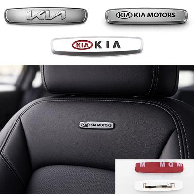2pcs/1pair Metal Car Seat Emblem Car Internal Clips Console Decoration Badge Sticker Car Emblem Styling Accessories
