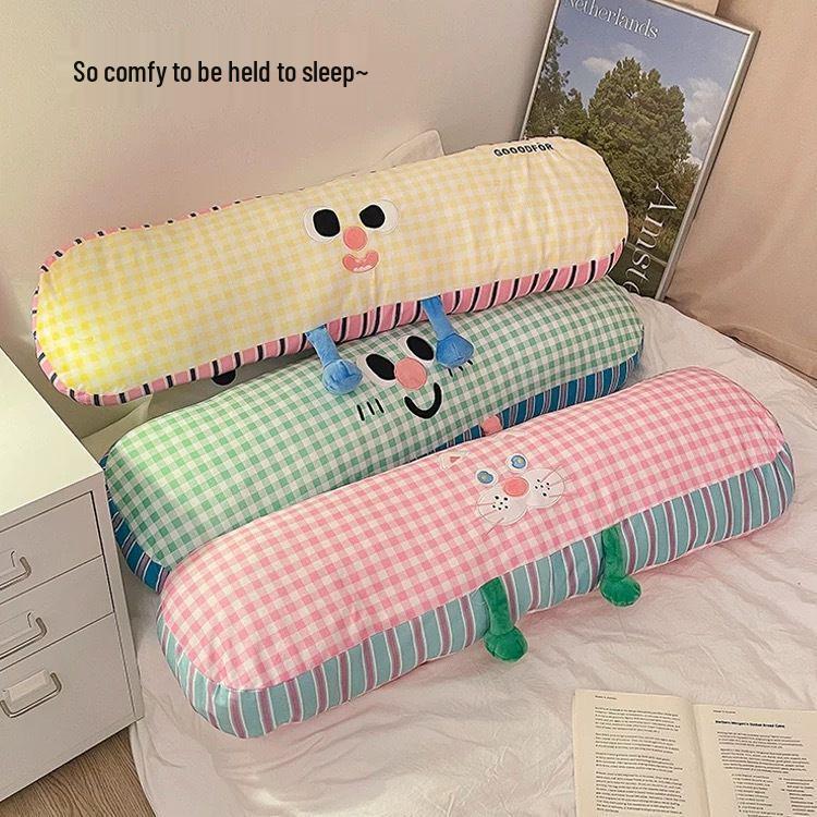 Jedwab lodowy chłodna długa poduszka do spania na boku - Zdejmowany i zmywalny pokrowiec dla dorosłych