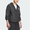Adidas Water-Repellent Sports Casual Hooded Jacket Unisex Black