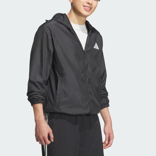 Adidas Water-Repellent Sports Casual Hooded Jacket Unisex Black