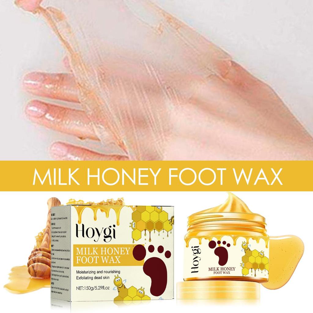 Hoygi Honey and Milk Peel-Off Hand and Foot Mask 150g Whitening Skin  Exfoliating Calluses Hand/foot Skin Treatment Cream Moisturizing Hand Wax